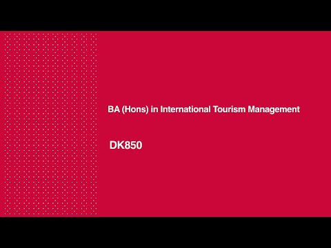 BA (Hons) in International Tourism Management - DK850