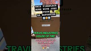 FIREPLACE INSERT BY TRAVIS INDUSTRIES🔥🪵✅#hvac #fireplace #installation #bluecollar #renovation