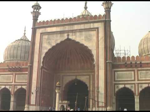 The Jama Masjid of Delhi, is the principal mosque of Old Delhi in India. Commissioned by the Mughal Emperor Shah Jahan, builder of the Taj Mahal, and completed in the year 1656 AD, it is the largest and best-known mosque in India. It lies at the origin of a very busy central street of Old Delhi, Chandni Chowk.