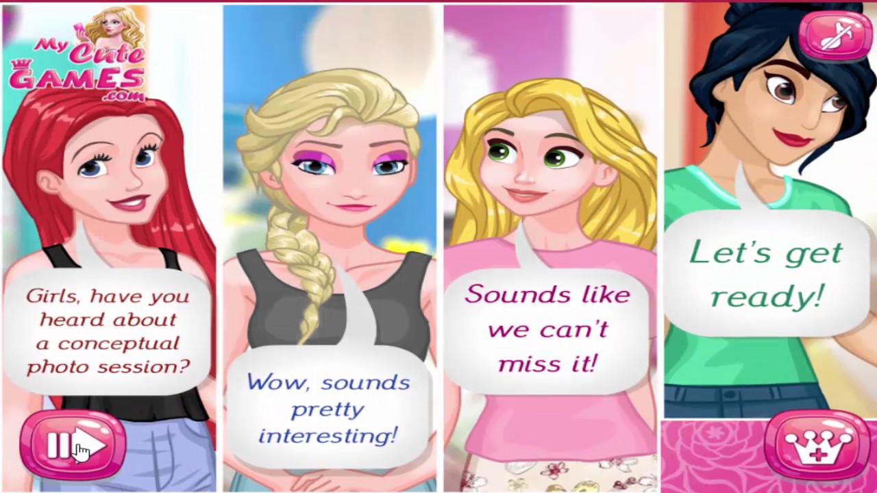 Disney princess games Princess Street Style VS High Fashion YouTube