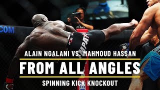 Alain Ngalani's Astonishing Spinning Kick Knockout | ONE From All Angles