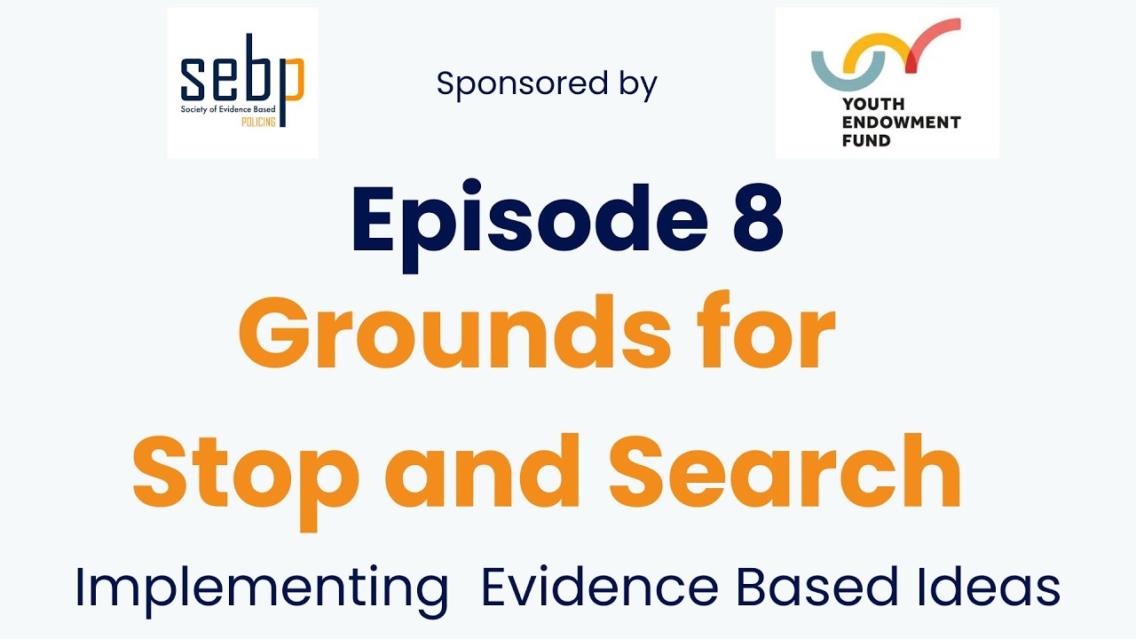 Easier Said Than Done Episode 8 - Understanding Grounds for Stop & Search: New Insights from MOPAC’s Landmark Analysis