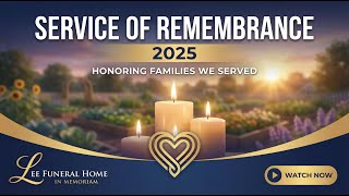 Lee Funeral Home, Calvert Maryland - 2025 Service of Remembrance