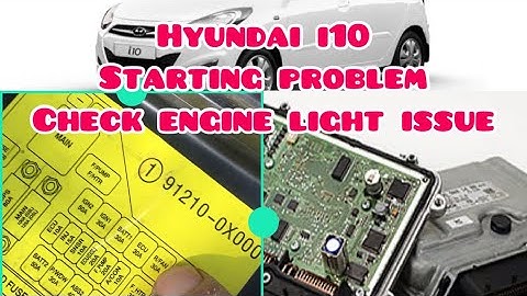 Hyundai i10 i20 starting problem ECM ECU Faulty ||check engine light issue @Aasifsheikh9900