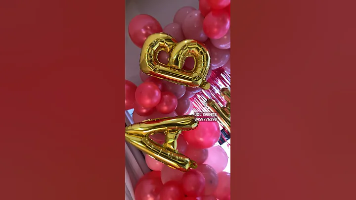 Beautiful birthday surprise room decoration #shorts #viral