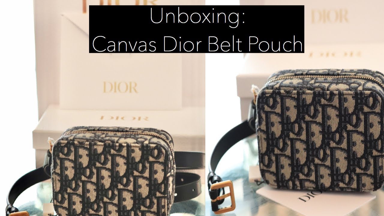 Saddle Belt Pouch Blue Oblique  Womens Dior Mini Bags & Belt Bags