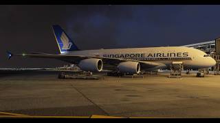MSFS24 - FBW A380 - Late Evening Departure from Singapore Changi RW20C - ATC - SIAV Group - SQ237