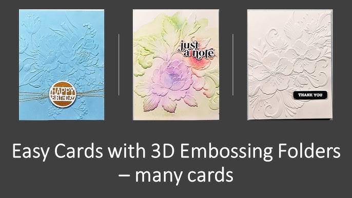 3-D Embossing Folder Techniques (Part 1) - Sizzix 