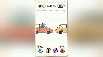 Brain Test Level 274 || Why is the car in front not moving walkthrough.