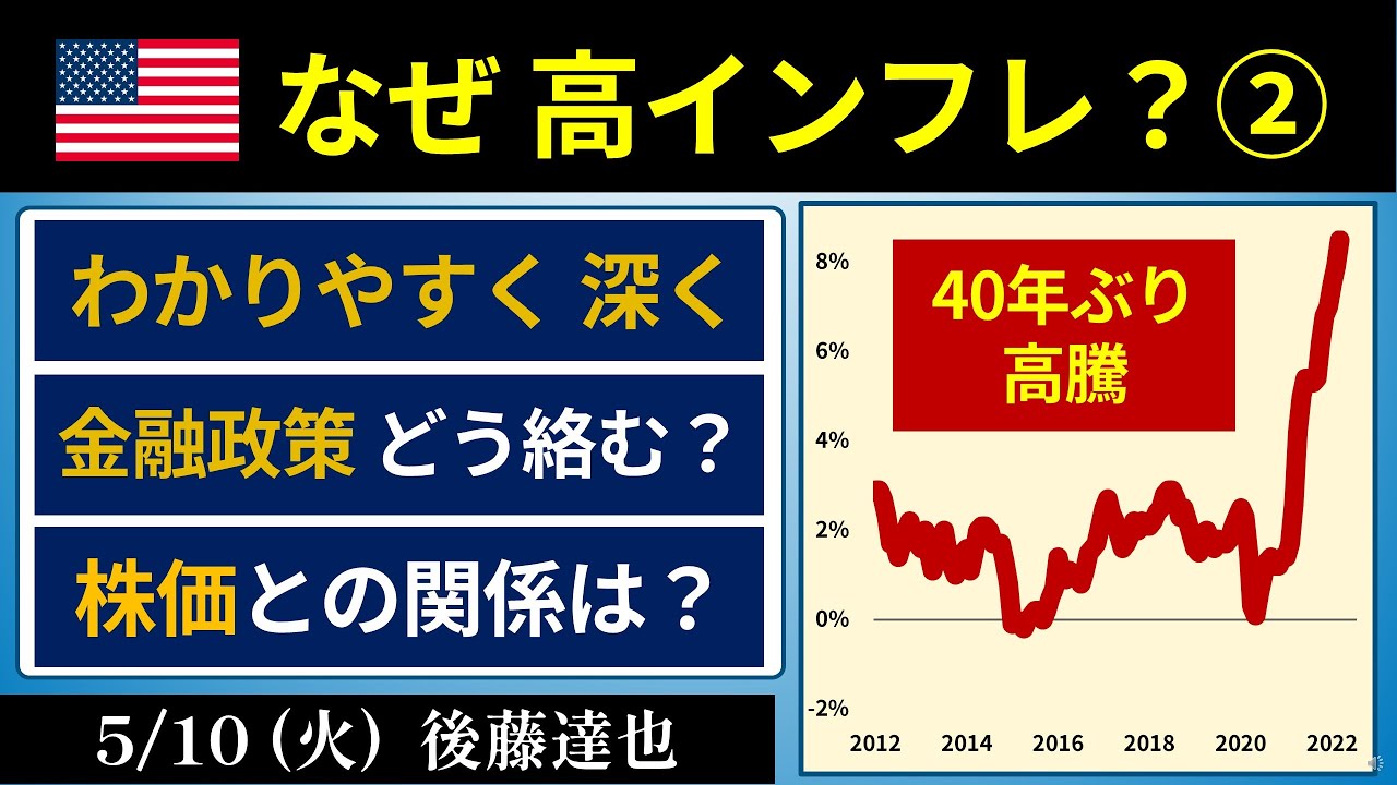 よくわかる 米インフレ② 金融政策、株価への影響は？（2022/5/10）