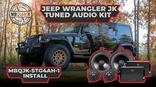 MB Quart STAGE 2 Jeep® Wrangler® (JK) Tuned Audio System (MBQJK-STG2AH-1) | Installation Video