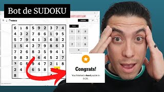 I made a BOT 🤖 that solves internet SUDOKU puzzles using Python