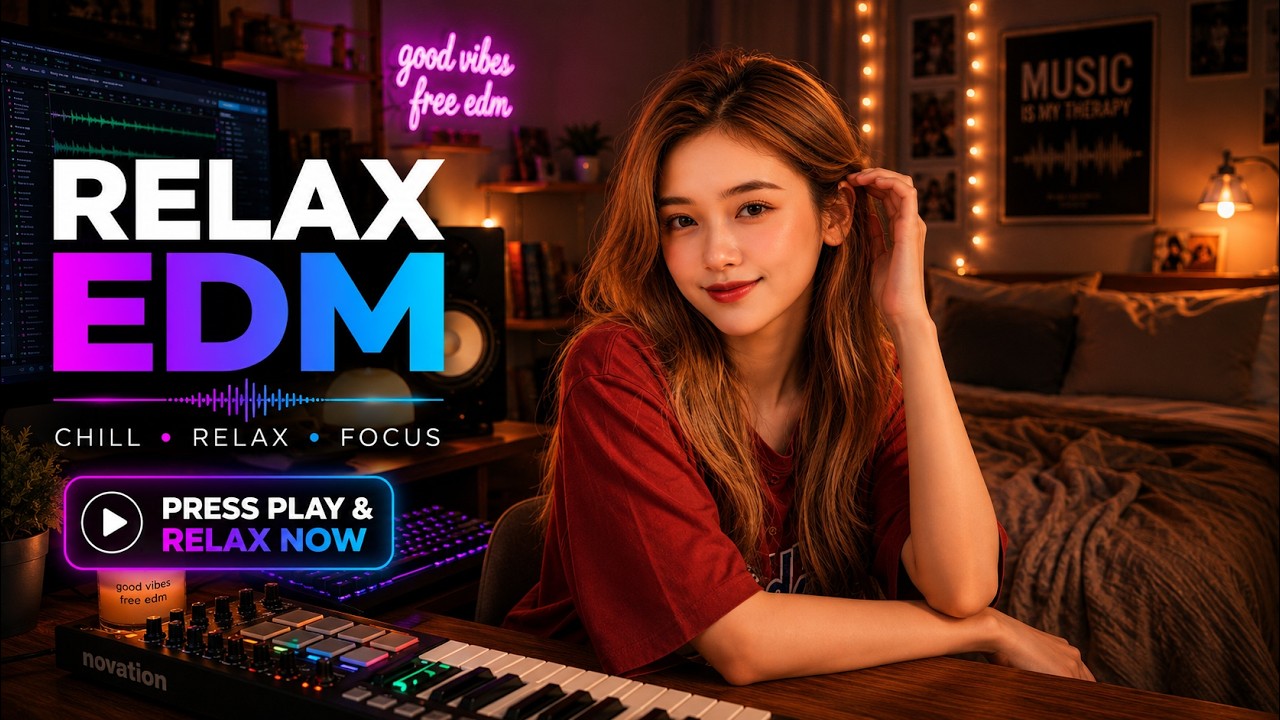 Relax EDM #18】Chill EDM - Midnight Flow 🎧 Beats for Productivity