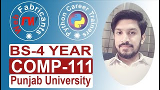 Comp-111 | Productivity Software | PU 4 Year Program | Hussain Sajid | Urdu/Hindi