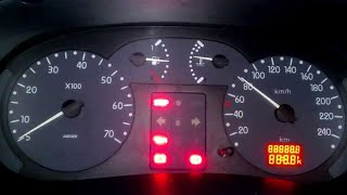 replacement LED dashboard renualt clio 2003 تغير اضاءة  لوحة عدادات رينو كليو