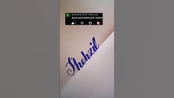 #Shehzil#handwriting #paperpresentation #calligraphy #cutmarker #signature #name #art #cursive #shor
