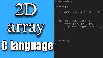 "Mastering 2D Arrays in C Language: Efficient Programming with Arrays"