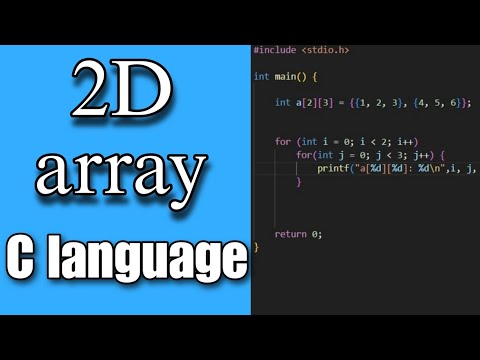 "Mastering 2D Arrays in C Language: Efficient Programming with Arrays"