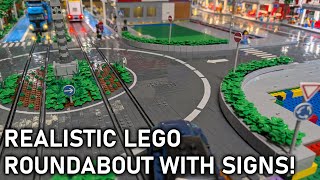 Building a Realistic LEGO® Roundabout: Adding Signs and More!