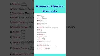 Physics Formula #shorts #physics #physicsformula #maths