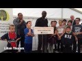 Lilian thuram luc sonor et luis fernandez inaugurent le stade philippemahut