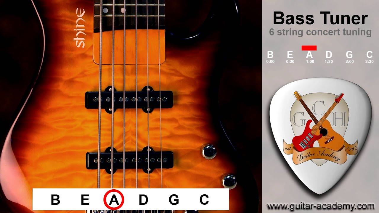 6 String Bass Tuner Tune Your Six String Bass Youtube