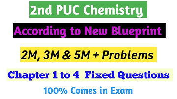 2nd PUC Chemistry Fixed Questions#Shivamurthysacademy#2ndpuc#chemistry#exam#MCQs