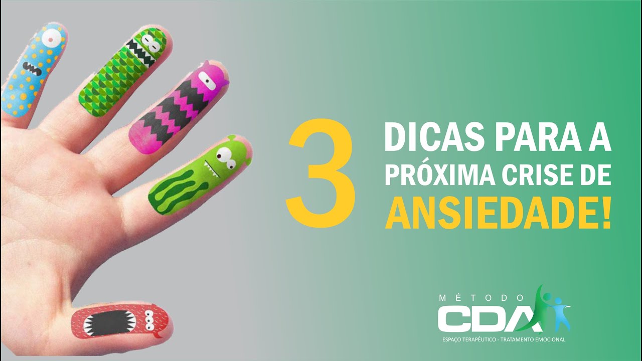 3 PASSOS PARA PARAR UMA CRISE DE ANSIEDADE - YouTube