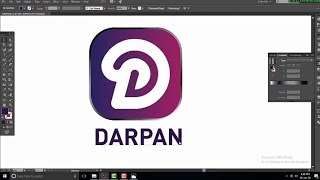 how to make abstract DP letter  logo design  by adobe illustrator ||  Freelancer Sourov. screenshot 5