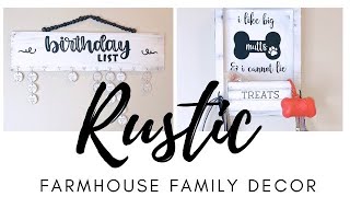 Family DIY Hop Rustic Farmhouse Birthday Sign Calendar Dog Wood Crate Treat Leash Holder Sign