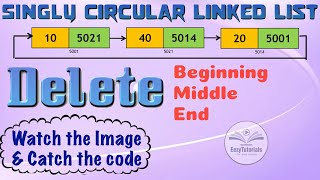 Download 3.3.3 Delete Circular Linked List | Deletion At Beginning Middle End Of Circular Video MP3 3.3.3 Delete Circular Linked List | Deletion At Beginning Middle End Of Circular