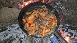 Cocinando Camarones De Rio En Ahuachapan Rio Guayana Una De Las Mejores Aventuras