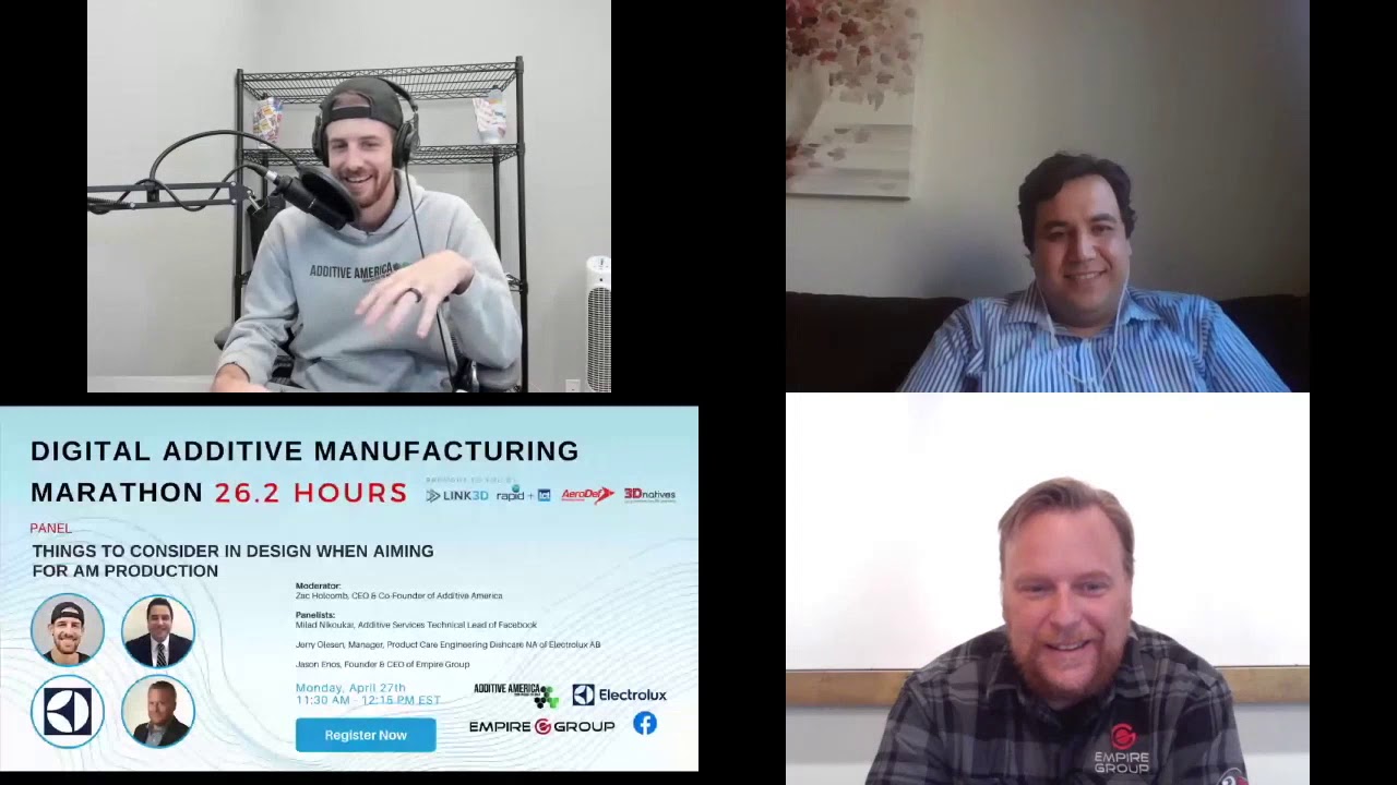 DAMM2020 Panel: Things to Consider in Design when Aiming for AM Production