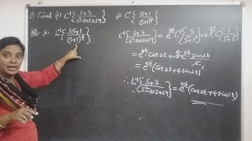 JNTU B.Tech M1 Maths. Problem on Inverse Laplace Transforms using First Shifting Theorem and element