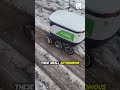 When Delivery Robots Meet Deep Snow 😂 #delivery #robot #deliveryrobot