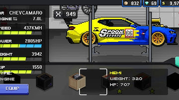 Pixel car racer all engines sound and 3 secret engines