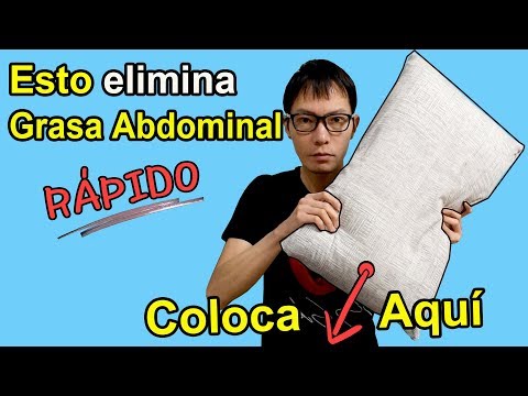 Coloca una almohada aquí | Esta eliminará la Grasa Abdominal Rápido