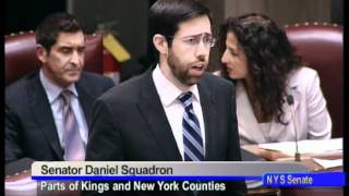 Senator Daniel Squadron's session remarks related Senate Bill S3151