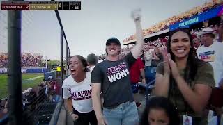 Oklahoma softball's Grace Lyons home run vs. Florida State in Women's College World Series