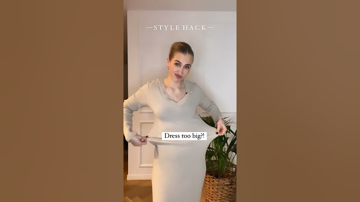 Style hack- Dress too big? #stylehacks #outfitideas