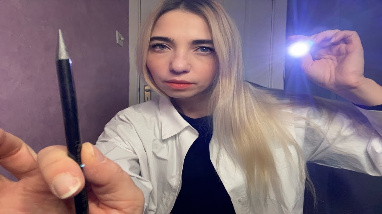 ASMR Unexplained Examination with Close Personal Attention (touching, measuring)