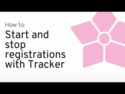 How to start and stop registrations with TimeLog Tracker