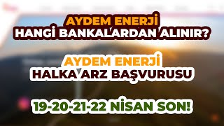 Aydem Enerji Halka Arz Ediliyor! (Aydem Enerji Halka Arz Başvurusu)