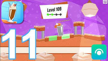 Slide the Shakes - Gameplay Walkthrough Part 11 - Levels 101-115 (iOS)