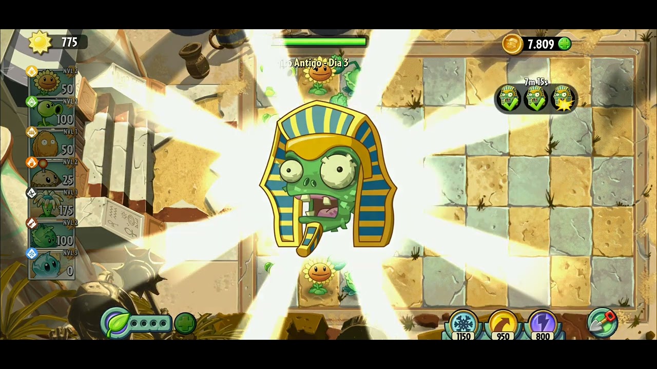 Jogando Plants Vs Zombies 2 - YouTube