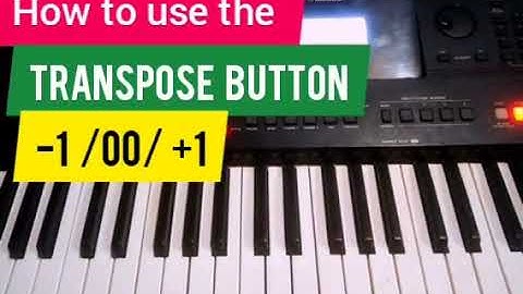 How to Transpose on the keyboard | Transpose button