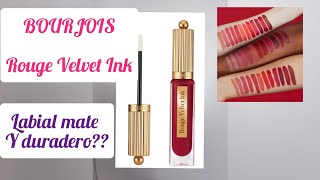 BOURJOIS Rouge Velvet Ink Labial matte lip Ink  de larga duración