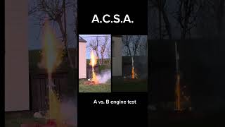 A test between two of our rocket engines. #rocket #diy #test #space #nasa #modelrockets #engine
