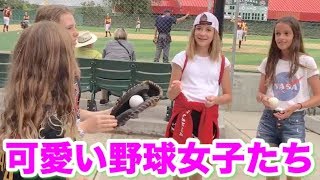 金髪カナダ美女たちを野球場で発見！一瞬で恋しました。