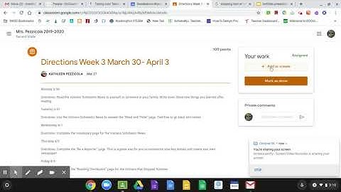How to Attach a File (scan or image) to a Google Classroom Assignment & Turn It In